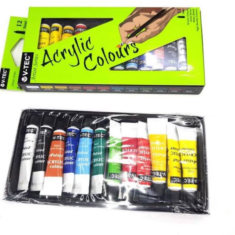 

KODE E23Q Cat Akrilik 6ml isi 12 warna