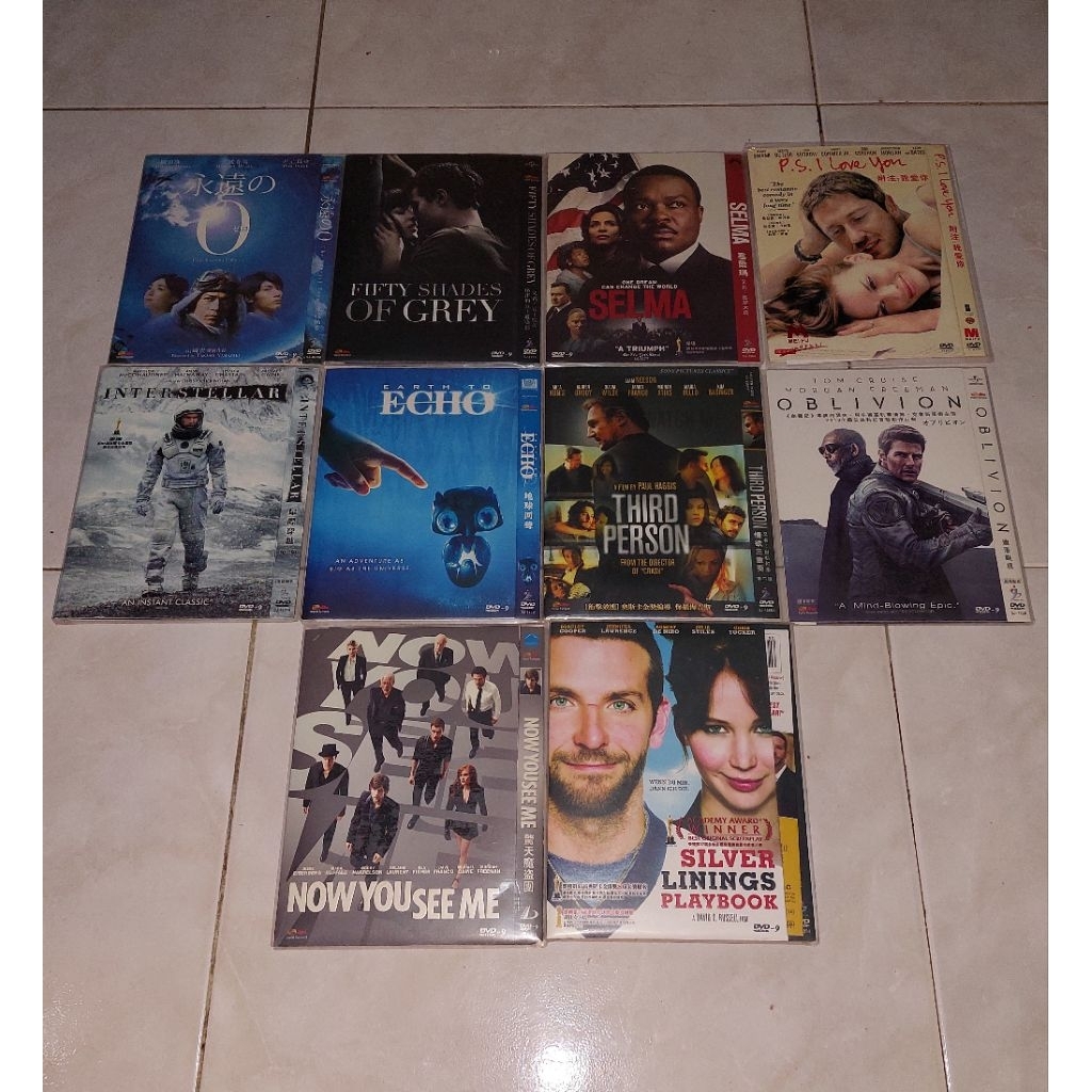 dvd THE ETERNAL ZERO / FIFTY SHADES OF GREY / SELMA / P. S. I LOVE YOU / INTERSTELLAR / EARTH TO ECH