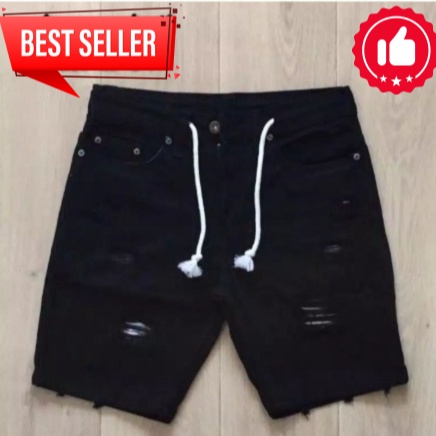 KODE Y83L Celana Jeans Pendek Sobek Pria Wisker Jeans Pendek Ripped Robek Pria Premium Distro NEW