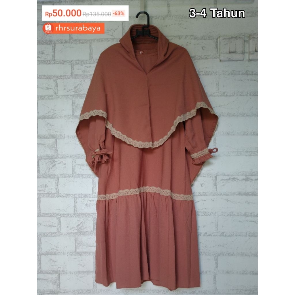 Sale Set Kamila Anak | Set Gamis Anak 3-4 tahun