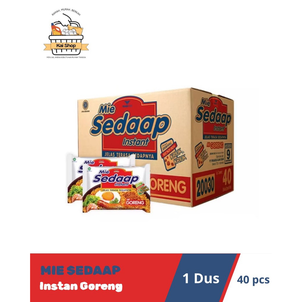 

1 DUS (40 PCS) MIE SEDAAP GORENG
