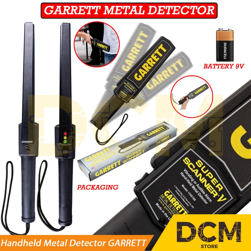 Handheld Metal Detector Metal Alat Deteksi Logam Emas Garrett Original