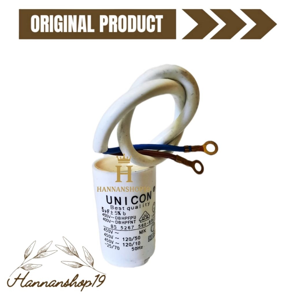 Kapasitor mesin cuci 1 tabung Elektrolux / Capasitor mesin cuci 1 tabung Elekroluk 6kg,7gk,8kg,9kg,1