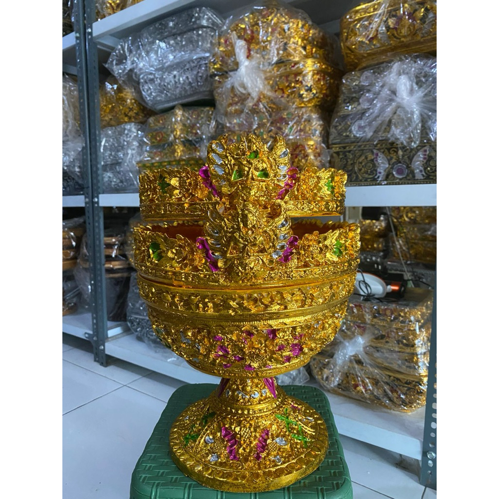 Dulang cebol dewi 25cm susun 2 prada elit