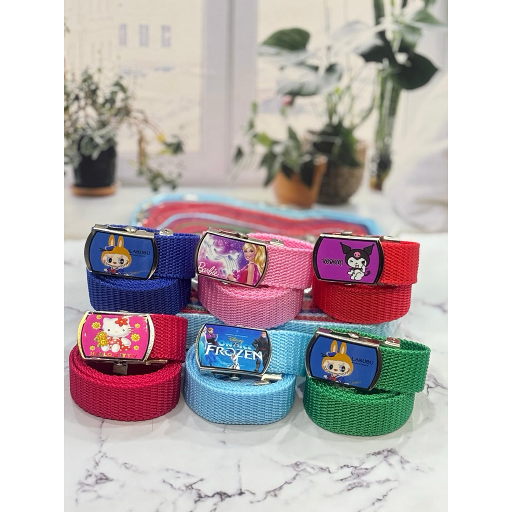 Ikat Pinggang Anak TK SD | Ikat Pinggang Anak Laki Laki perempuan Ikat pinggang nilon warna karakter