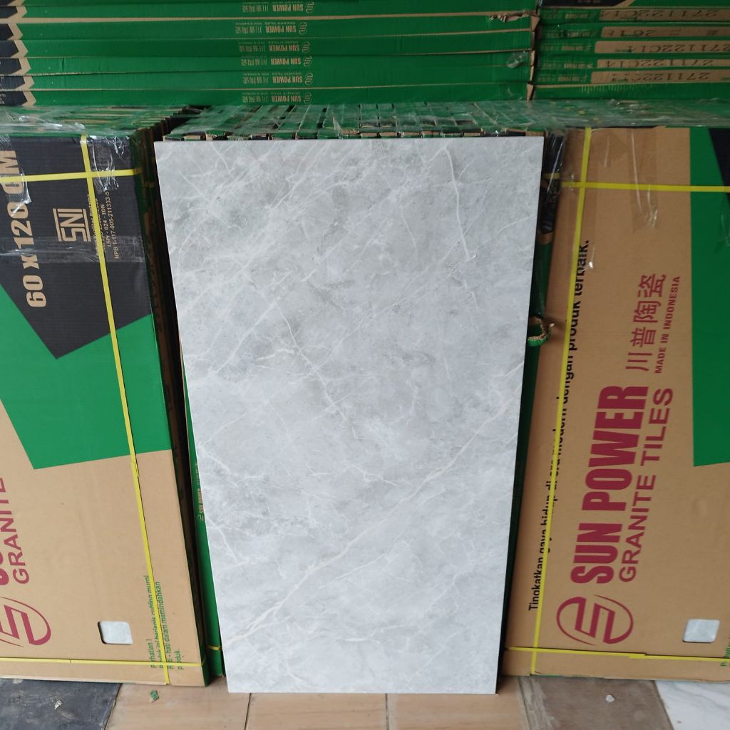 Granit lantai 60x120 motif marmer pirenia perla