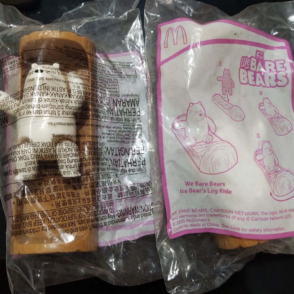 We Bare Bears Happy Meal MC Donalds MCD