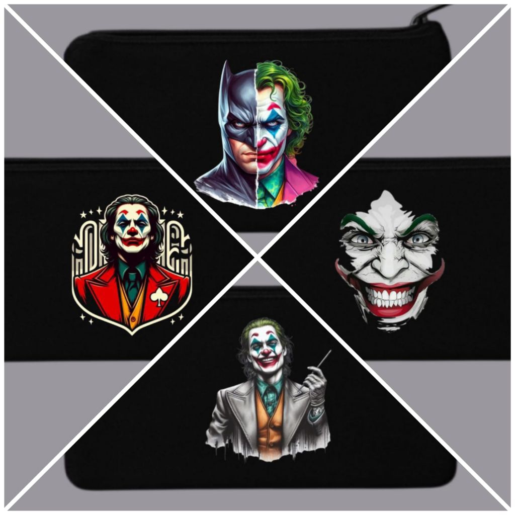 

Tempat pensil logo joker/Tempat alat tulis/Tempat pensil/Tempat kosmetik/Tepak kanvas/Tempat bulpen