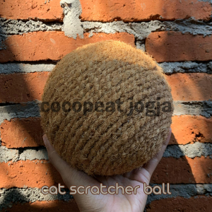 Garukan Kucing Bulat - Bola Cakaran - Mainan Kucing - Pengasah Kuku