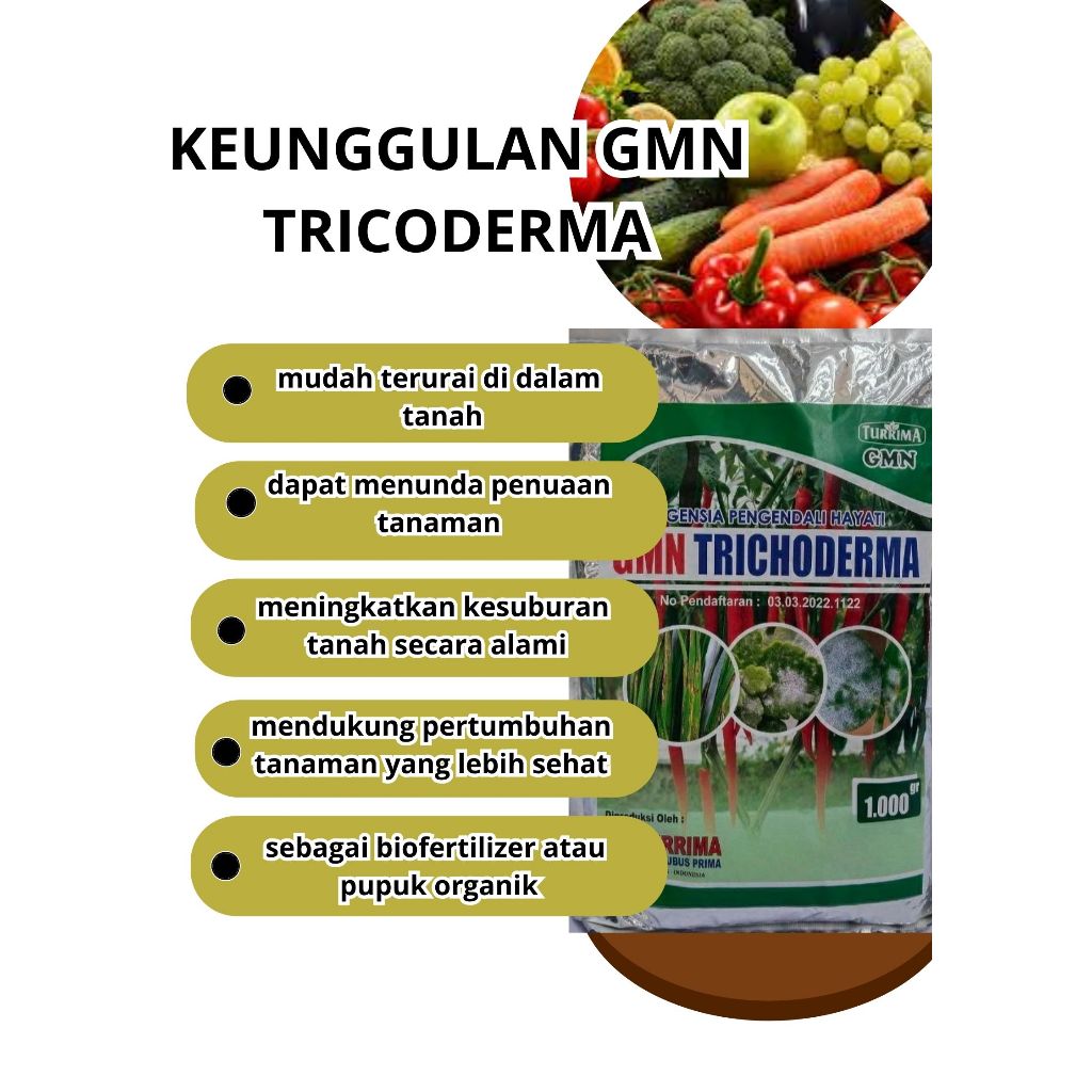 PALING LARIS  Tricoderma Anfush, Tricoderma Asperellum Isi 1kg