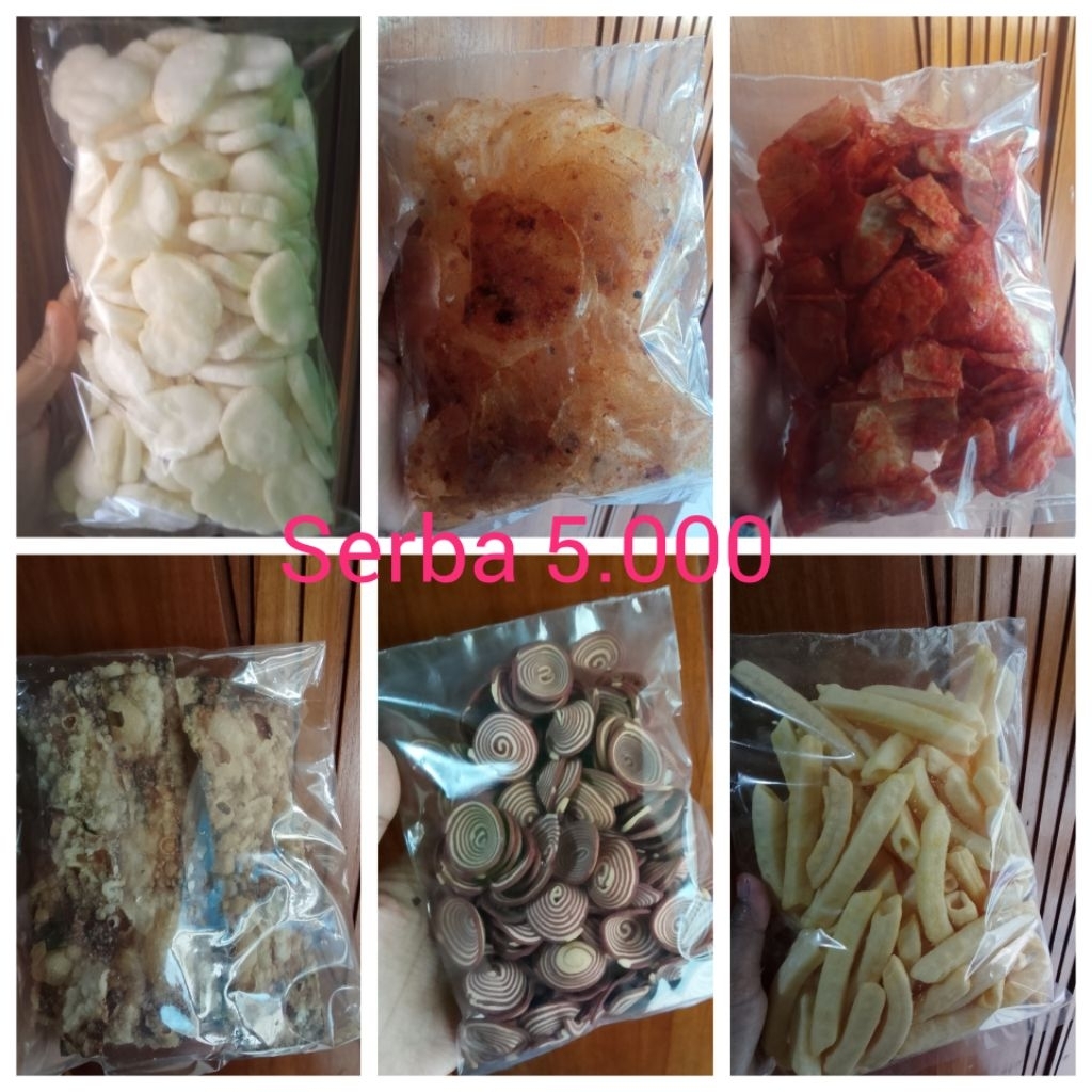 

SNACK CEMILAN SERBA 5 RIBU MANIS PEDAS ASIN