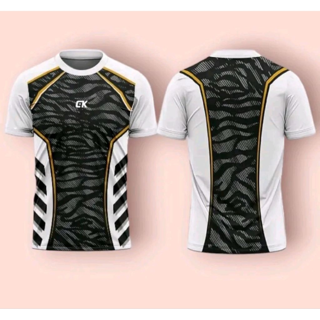 New Kaos Olahraga Pria Full Printing Baju Voli Pria Dewasa Jersey Volly Pria Jersey Futsal Premium F