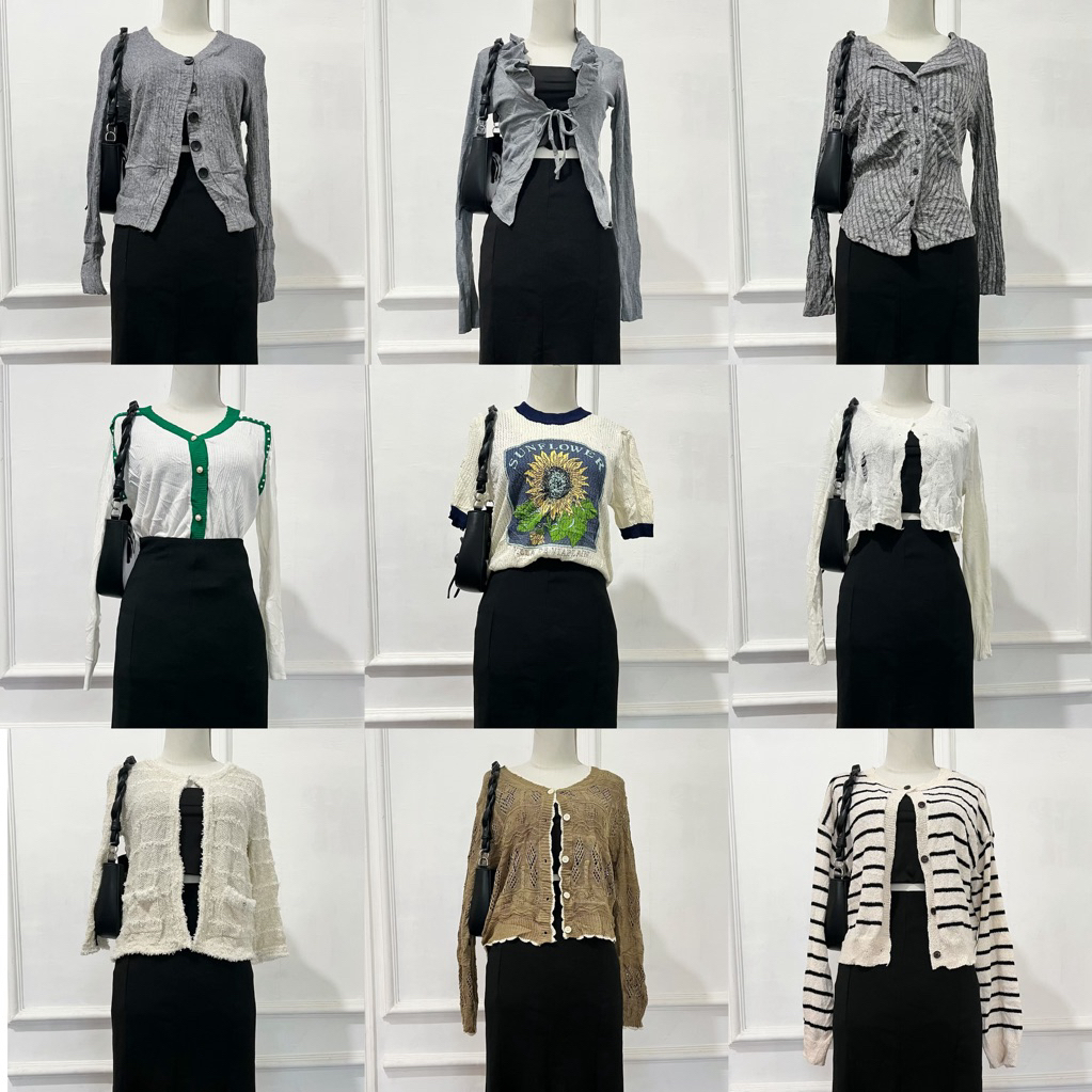 KNITWEAR RAJUT TEBAL | KARDIGAN RAJUT WANITA | KNITWEAR RAJUT PREMIUM