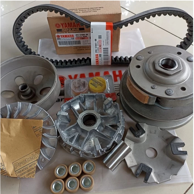 PAKET SET CVT HEMAT LENGKAP KOMPLIT 2PH FREE GEMUK CVT MIO S/MIO Z /MIO M3 /SOUL GT 125/MIO GEAR/FIN