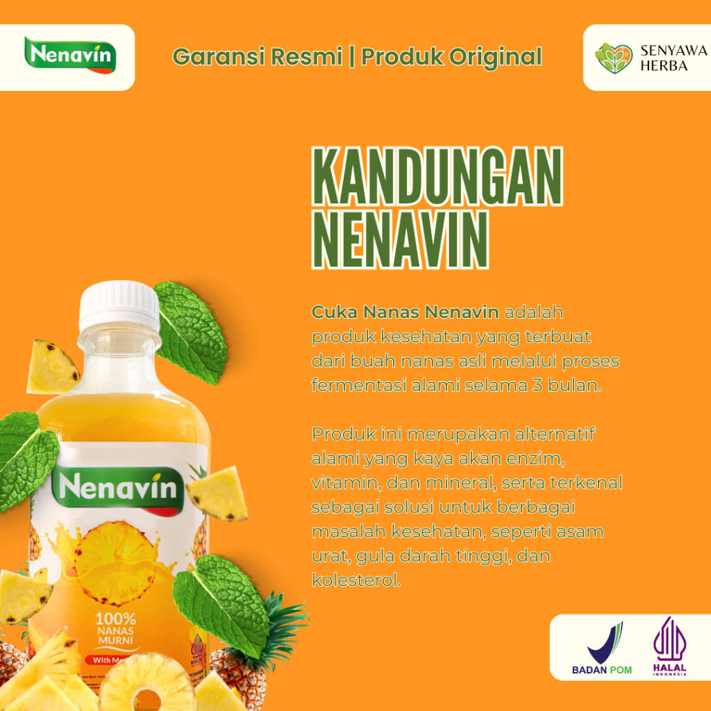 

NENAVIN 300ml 4 Botol - Membantu Atasi Diabetes dan Kontrol gula dalam darah