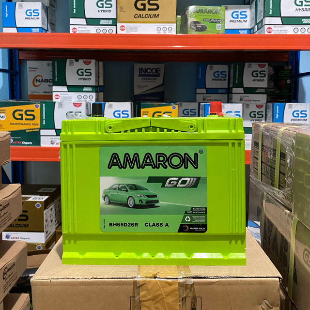 AMARON BH65D26R NS70 AMARON GO NS 70 AKI KERING MOBIL JEEP TROPPER SANTA FE TERRANO SORENTO KIJANG K