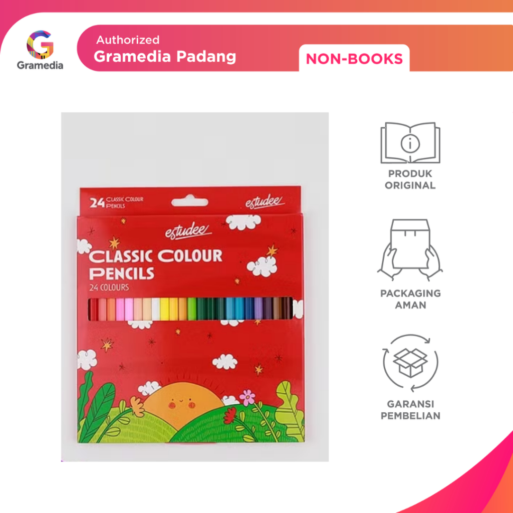 

Gramedia Padang - Estudee Classic Color Pencil 24 Es-Pcl24