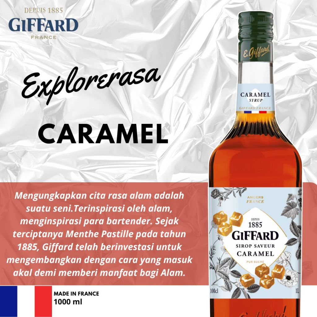 

Giffard syrup rasa Caramel 1liter