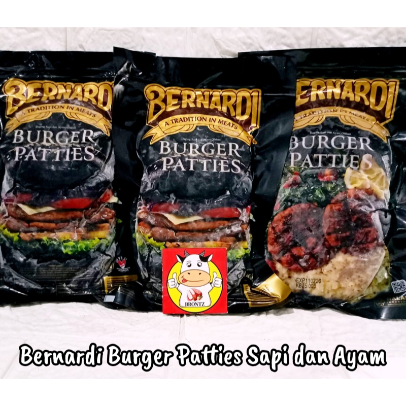 

BERNARDI BURGER PATTIES SAPI 270GR - FROZEN FOOD - BRONTZ JOGJA