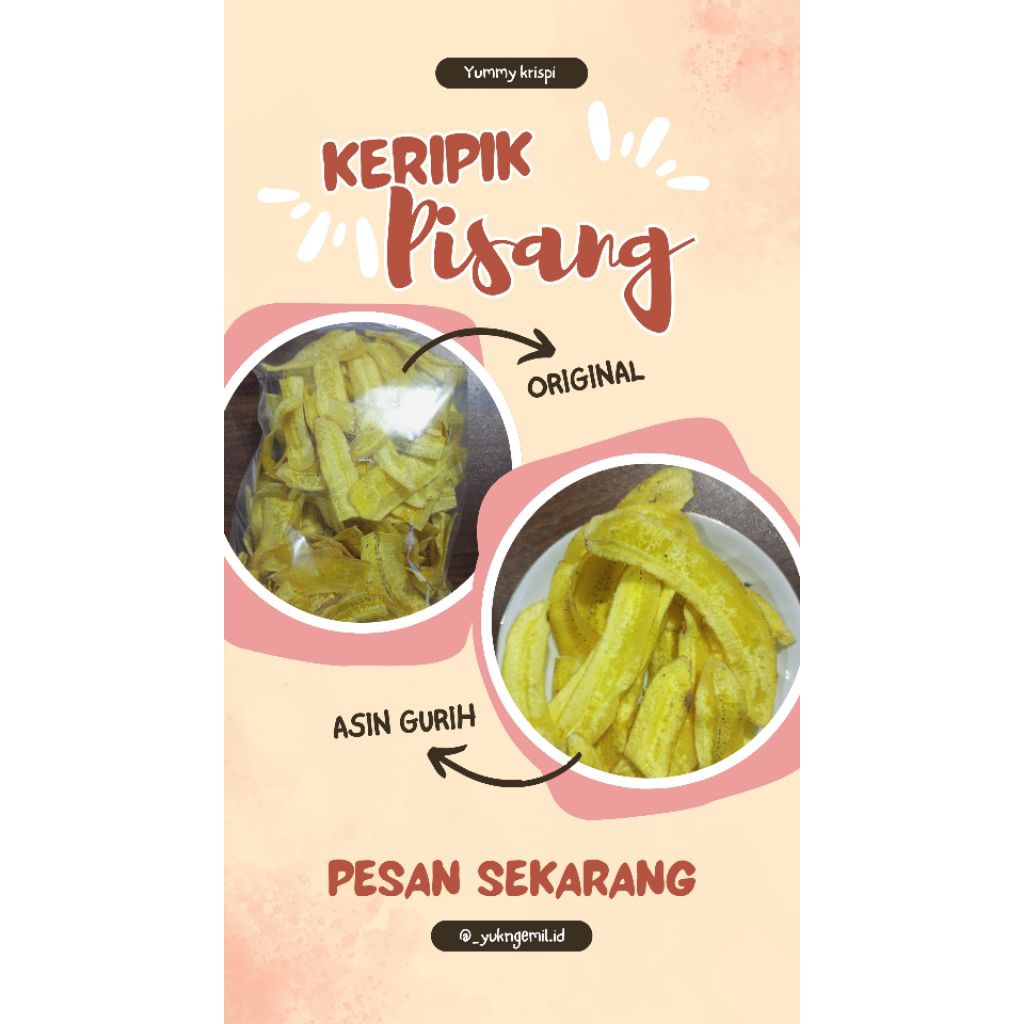 

keripik pisang | keripik pisang original | keripik pisang asin gurih | keripik pisang 250gram