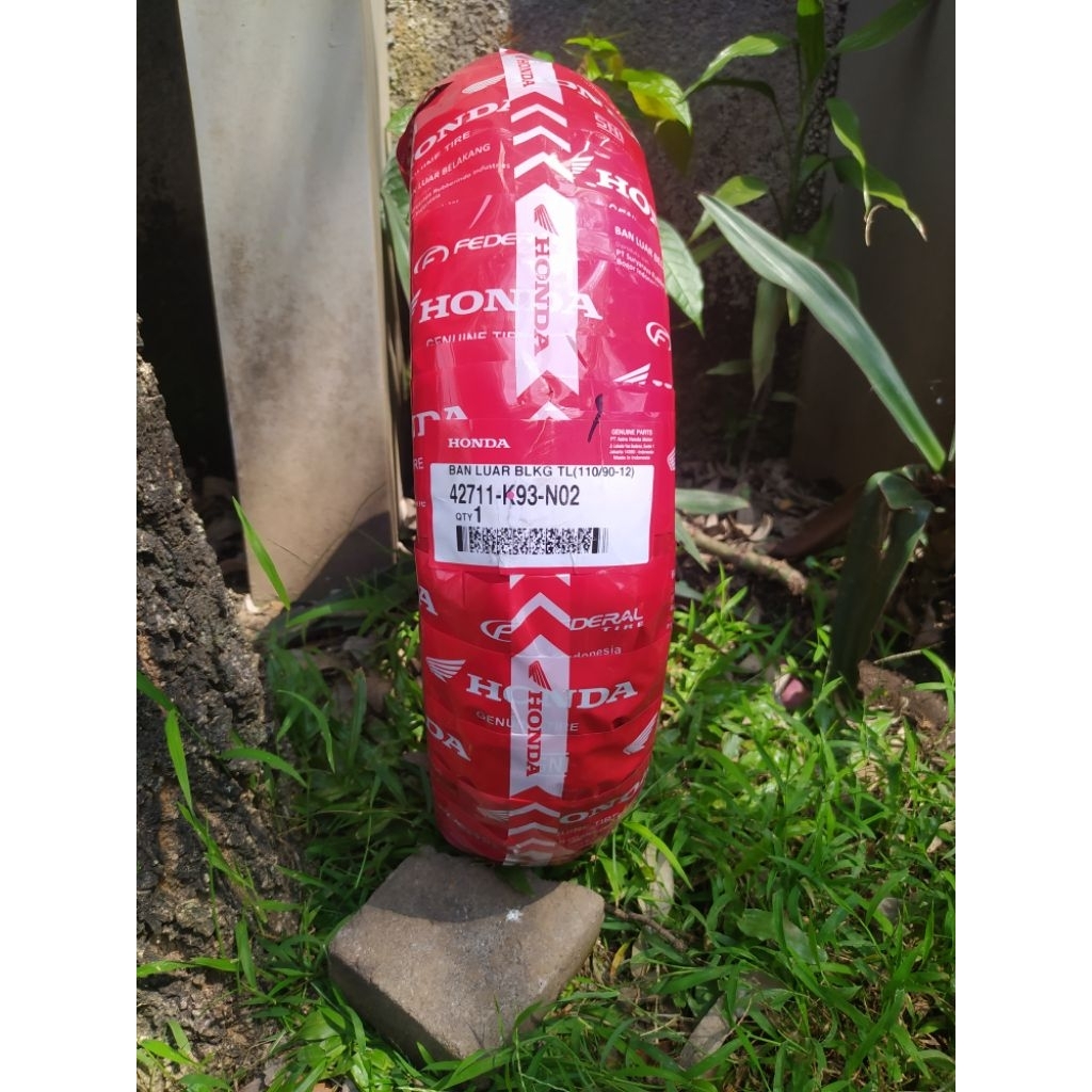 (tubeless) Ban belakang Scoopy 110/90-12, Ban AHM 110/90-12, Ban Honda 110/90-12, Ban Federal Honda 