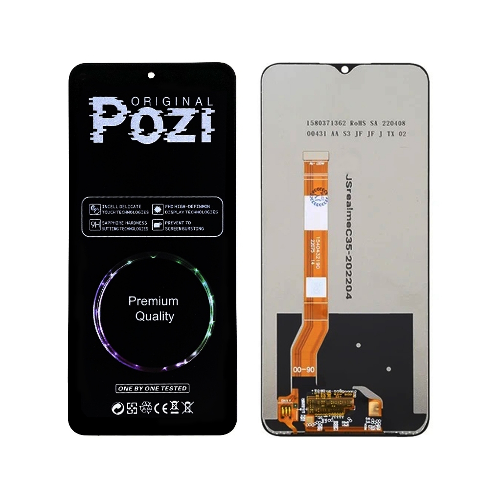[POZI] LCD POZI LCD+TS KOMPATIBLE OPPO A57 2022/A17/A17K/A77S/A77 5G/A58 5G/A78 5G/a38/Oppo A18 BLAC