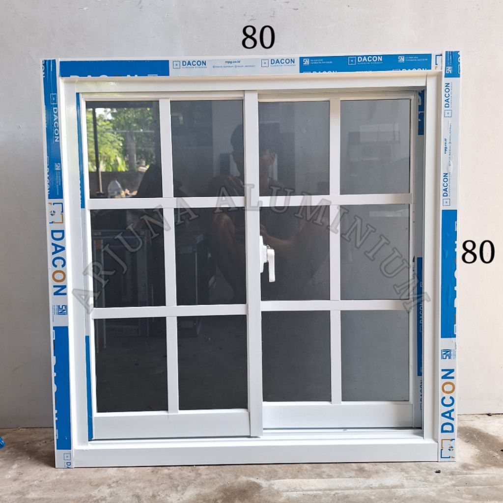 Jendela Sliding Aluminium 80x80