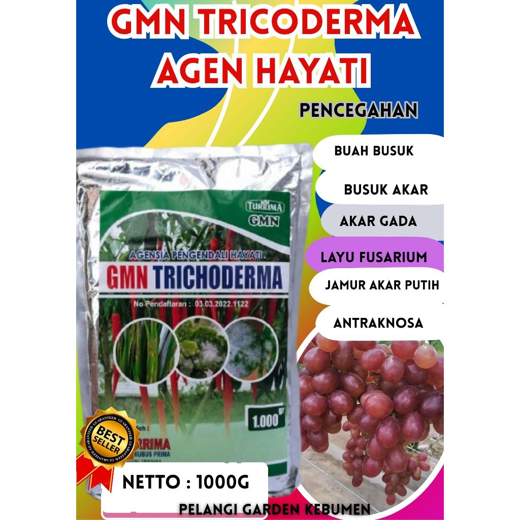 ANTI JAMUR  Trichoderma Harzianum, Trichoderma Biotek, Trichoderma Hamatum Isi 1kg