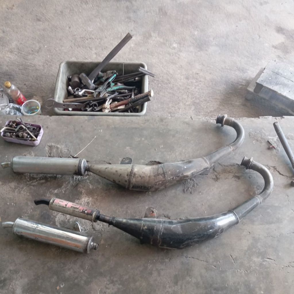 knalpot rgr ori sudah bedel