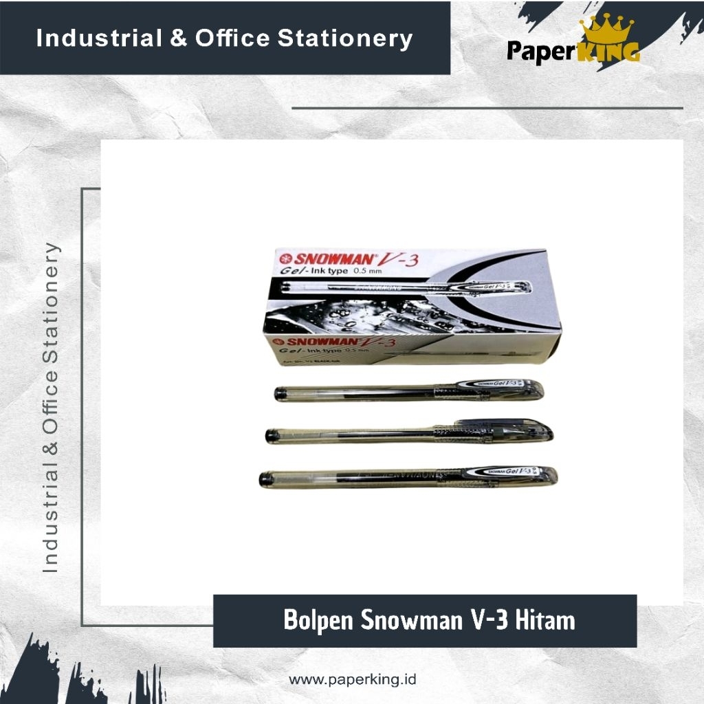 

Bolpen Snowman V-3 hitam