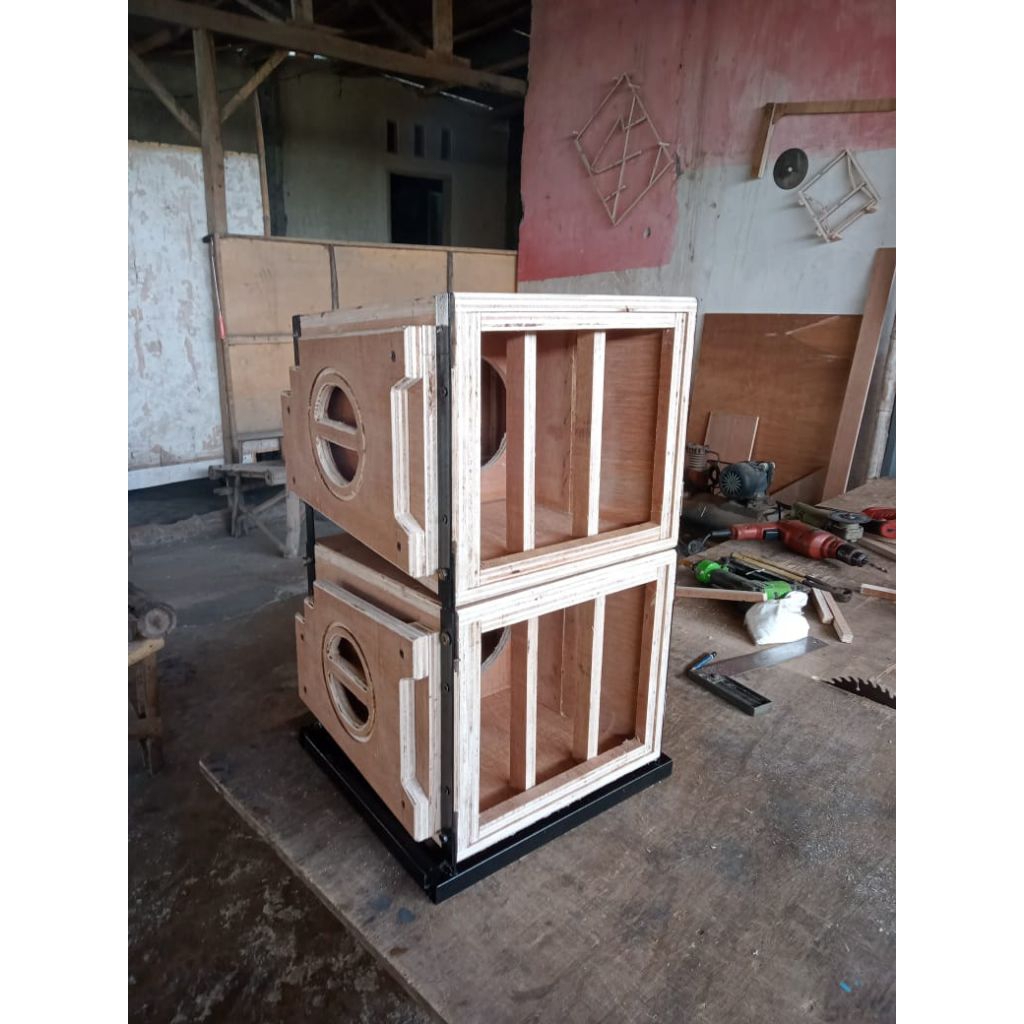 Box middle balap 12 inch single + tweeter. 1 set 2 box