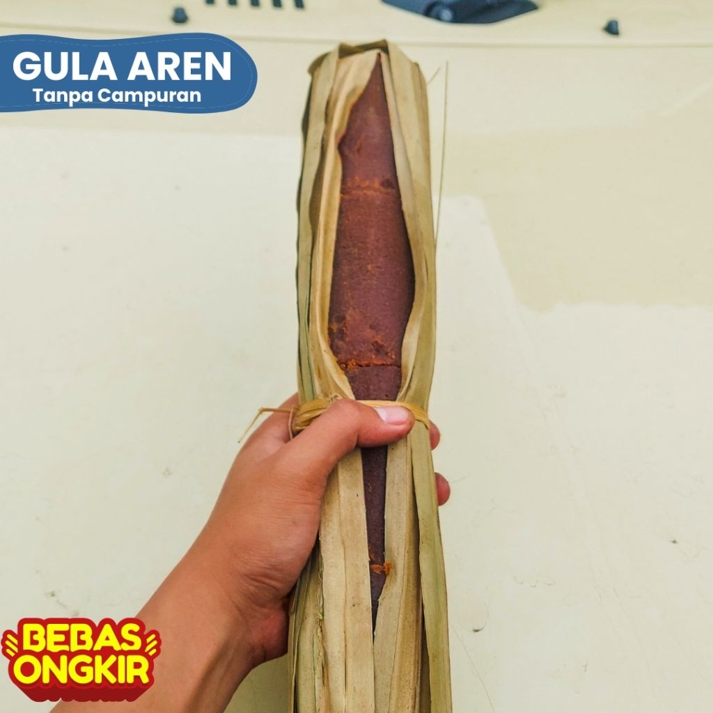 

(1Kg) GULA AREN ASLI 100% TANPA CAMPURAN KHAS NARINGGUL JAWA BARAT / BUNGKUS DAUN / HALAL