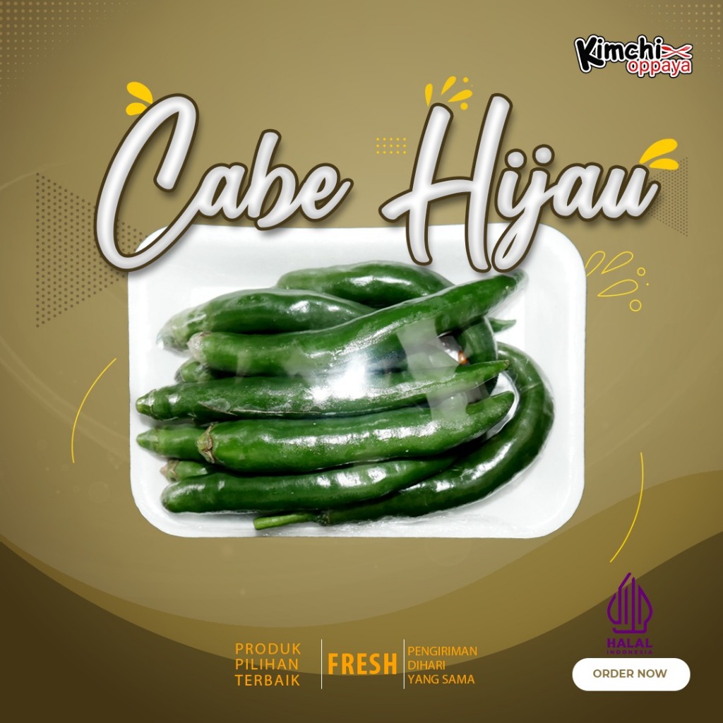 

Cabe Ijo Besar 300gr — Cocok Buat BBQ Korea & Cocolan Ssamjang