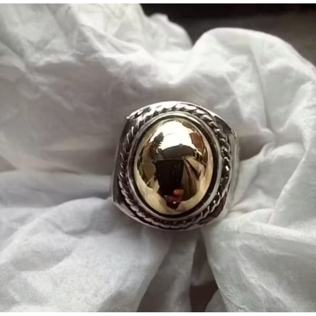 CINCIN BATU  BADAR EMAS NATURAL