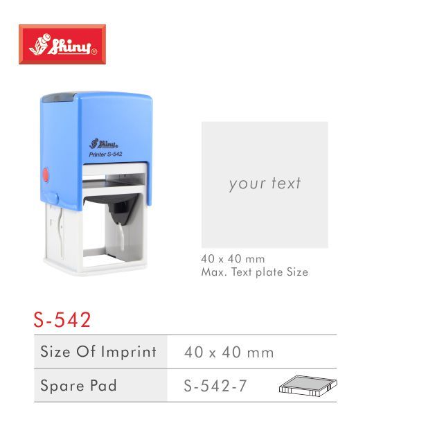 

Stempel Shiny S-542 Custom Huruf/otomatis self ink