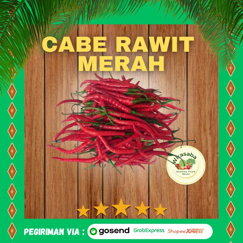

Cabe Rawit Merah Kualitas Super per Ons(100gr)