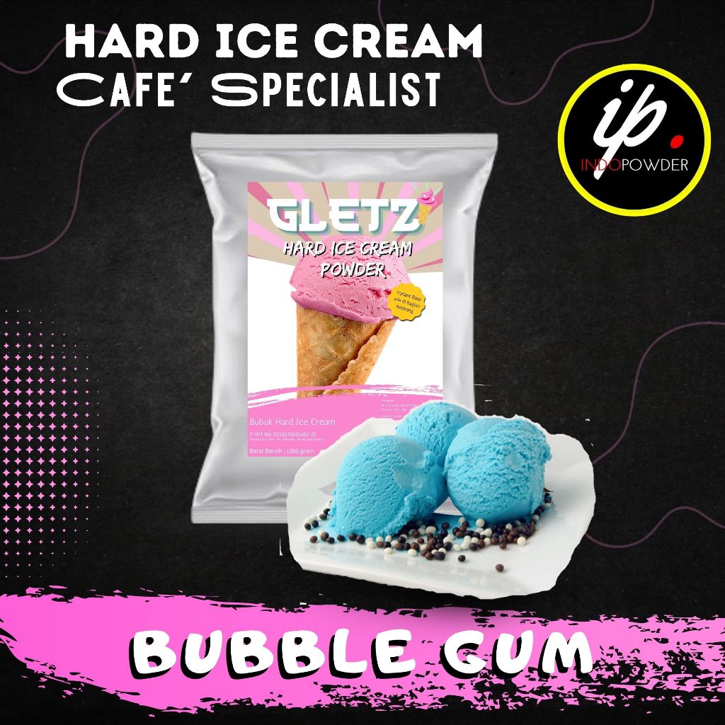

IP Jakarta - Bubuk ES KRIM rasa BUBBLE GUM 1Kg Untuk Ice Cream Scoop