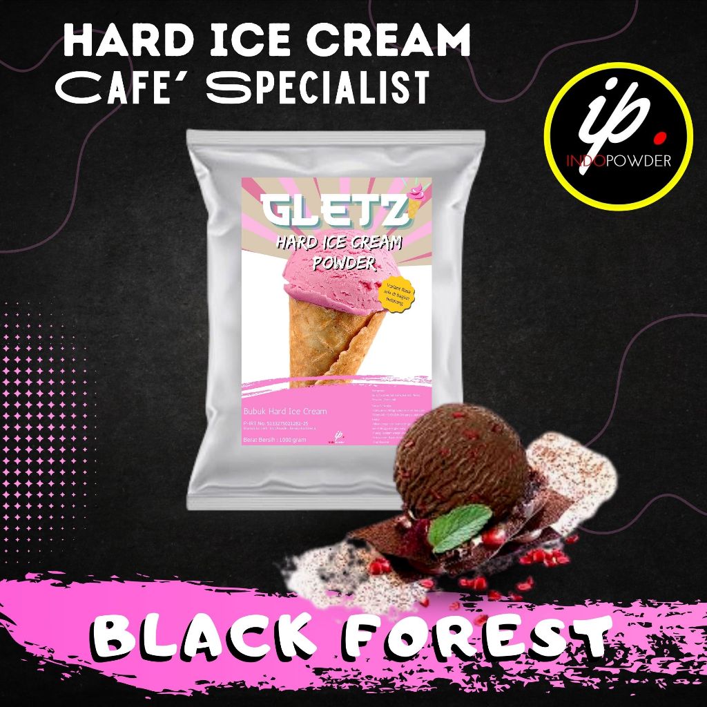 

IP Jakarta - Bubuk ES KRIM rasa BLACKFOREST 1Kg Untuk Ice Cream Scoop