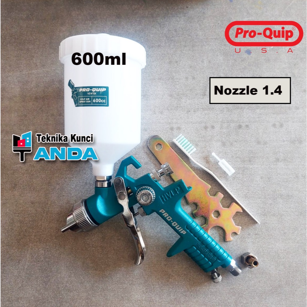 Spray gun HVLP 600cc ProQuip - Spraygun HVLP 600cc PREMIUM QUALITY - spet cat duco - spray cat mobil