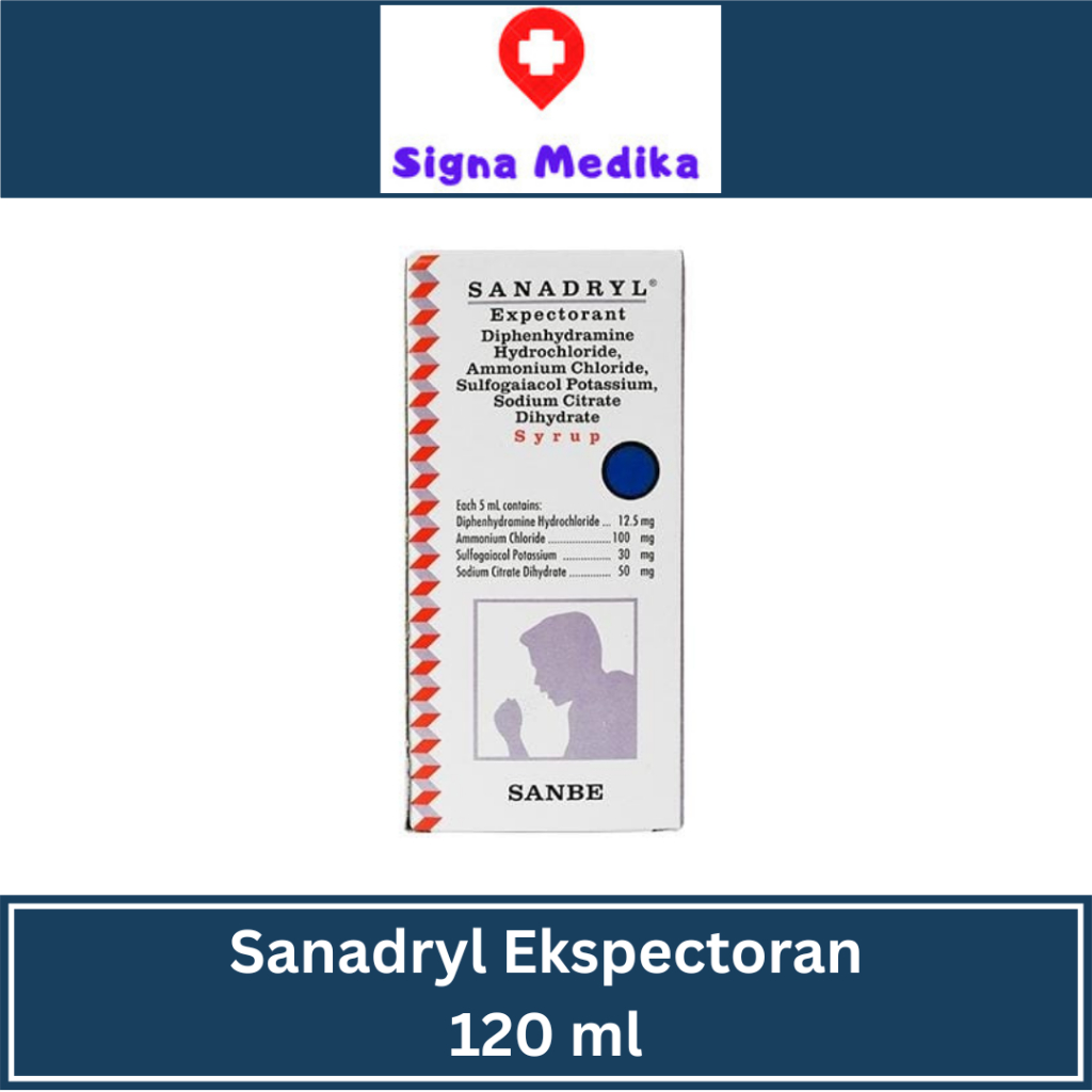 Sanadryl Expectorant 120 ml - Obat Batuk Berdahak