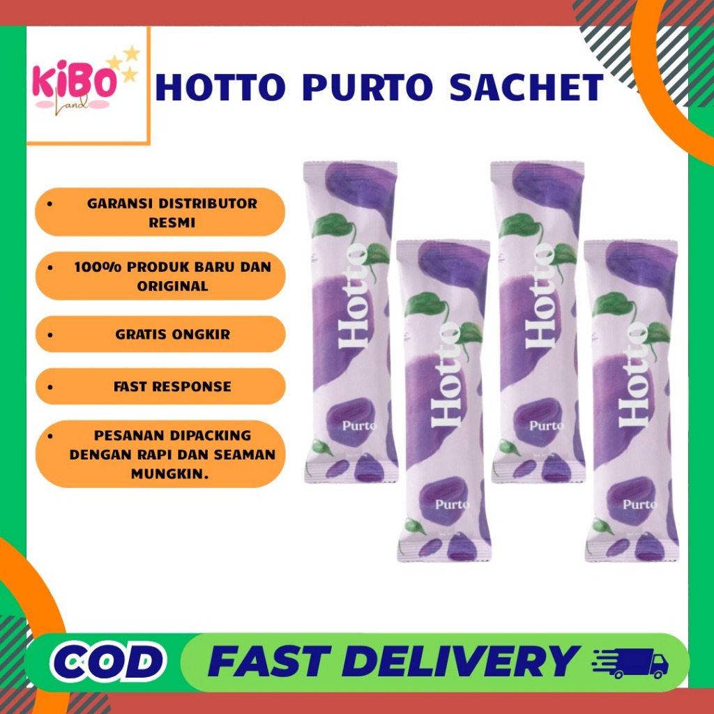 

Hotto Purto SACHET Minuman Multigrain High Fiber Sereal Oat Sweet Potato Pouch 16 Sachet