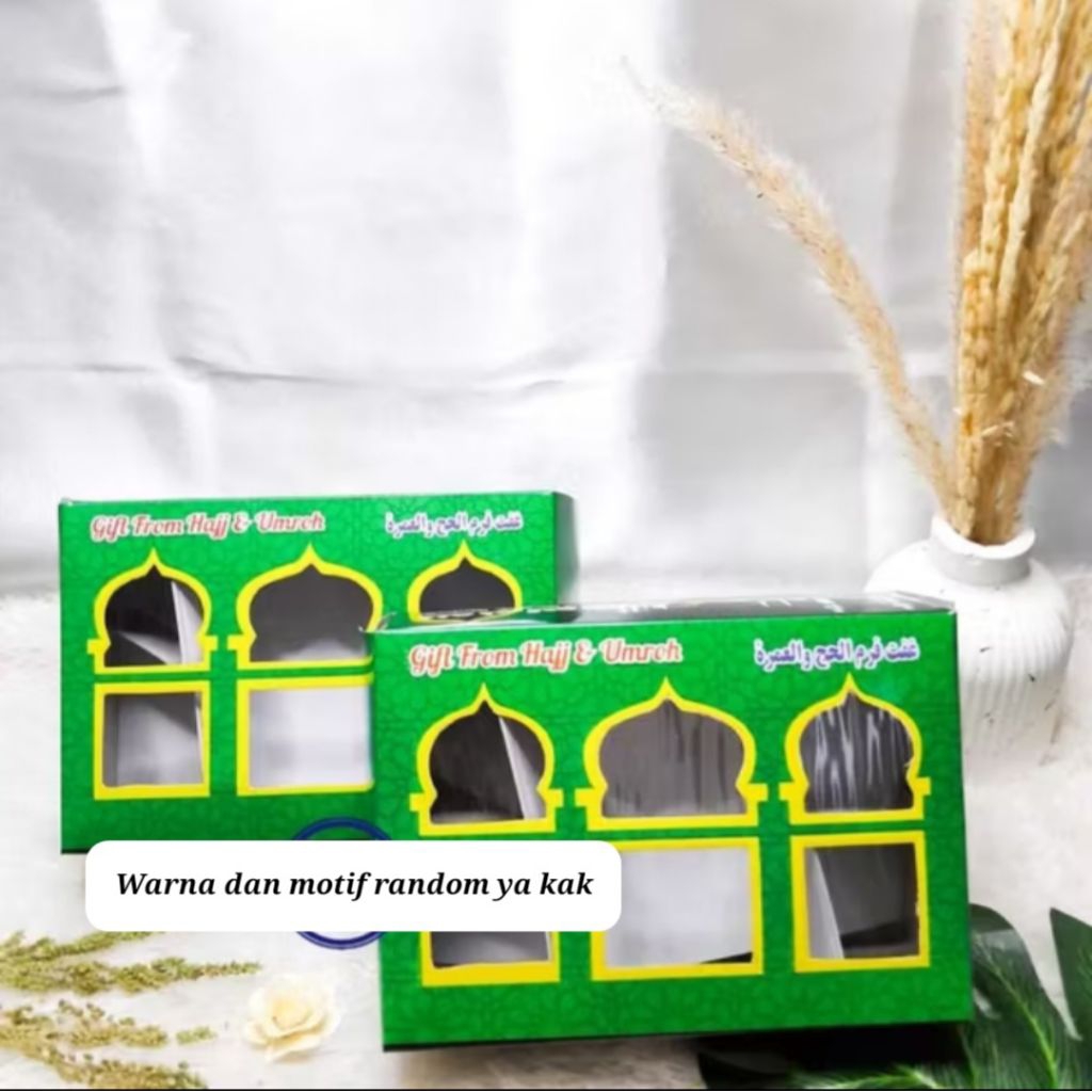 

DUS OLEH OLEH HAJI UMROH BOX HAMPERS PARCEL