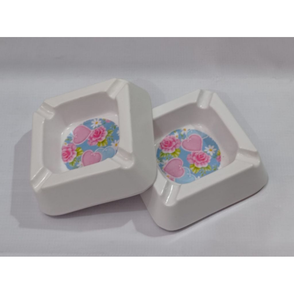 Asbak Melamin, Stainless, dan kaca