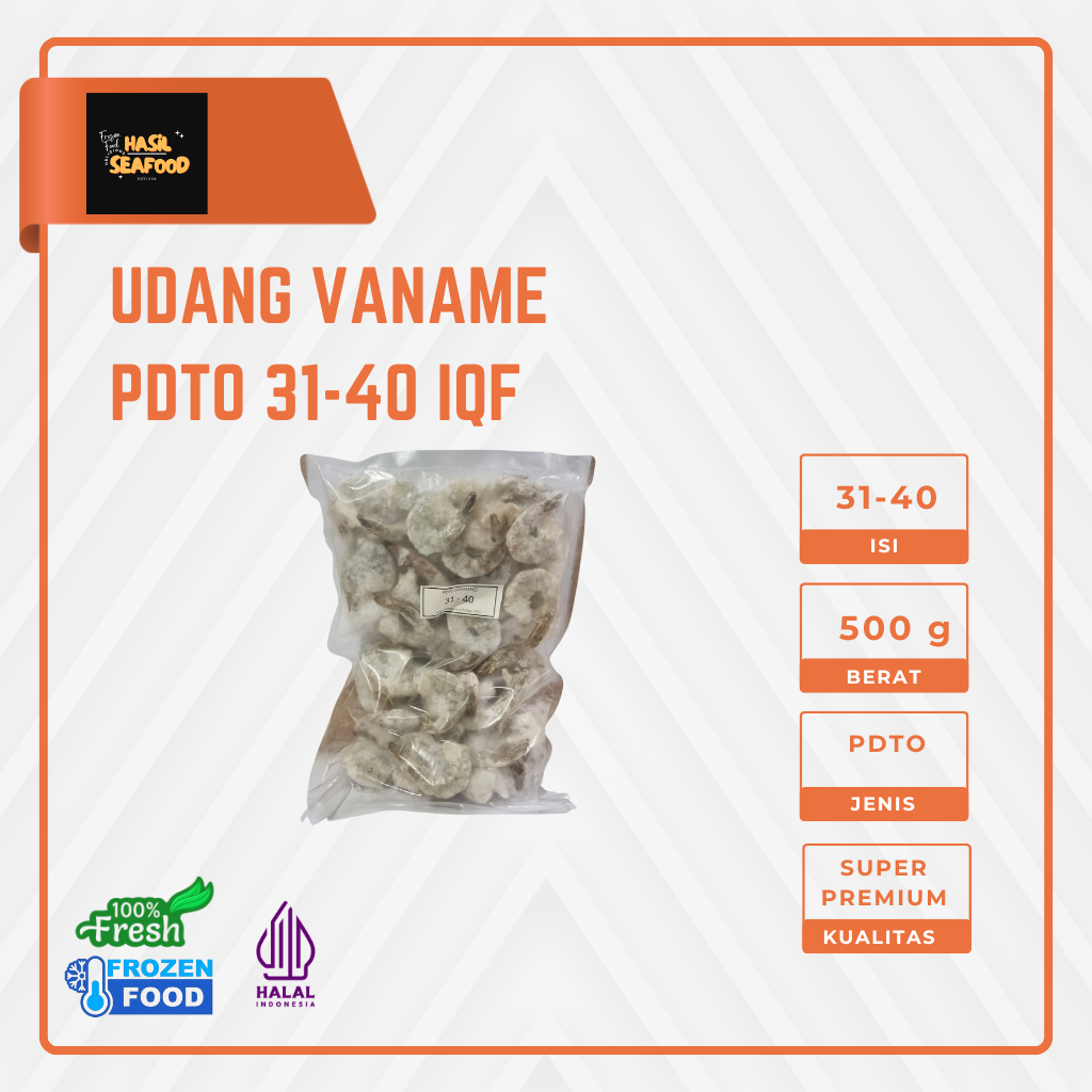 

Udang Vaname Beku - Fresh dari Peternakan, Manis & Gurih (PDTO IQF)