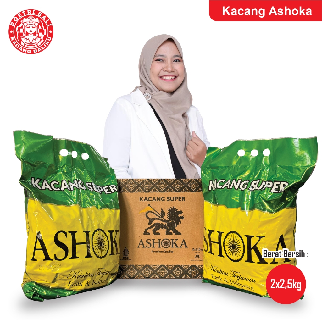 

Poetri Bali x BundaSuksesPasti - Kacang Ashoka 2.5kg x 2 (5kg)