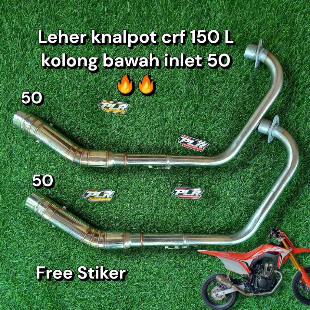Pipa leher knalpot CRF 150 kolong bawah inlet 50