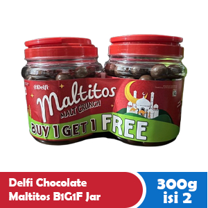 

DELFI CHOCOLATE MALTITOS B1G1F JAR 2x275g