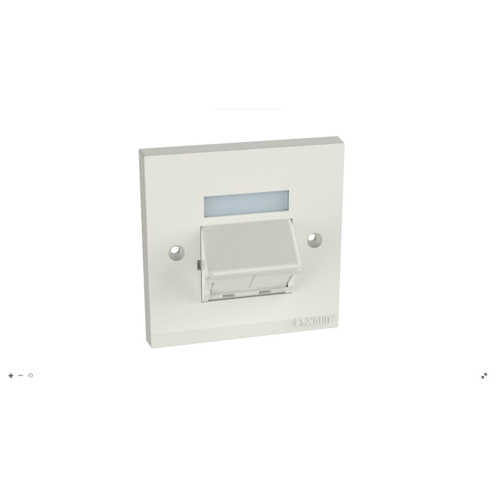 panduit faceplate 2 port shutter tipe CFPUKS2SIWY