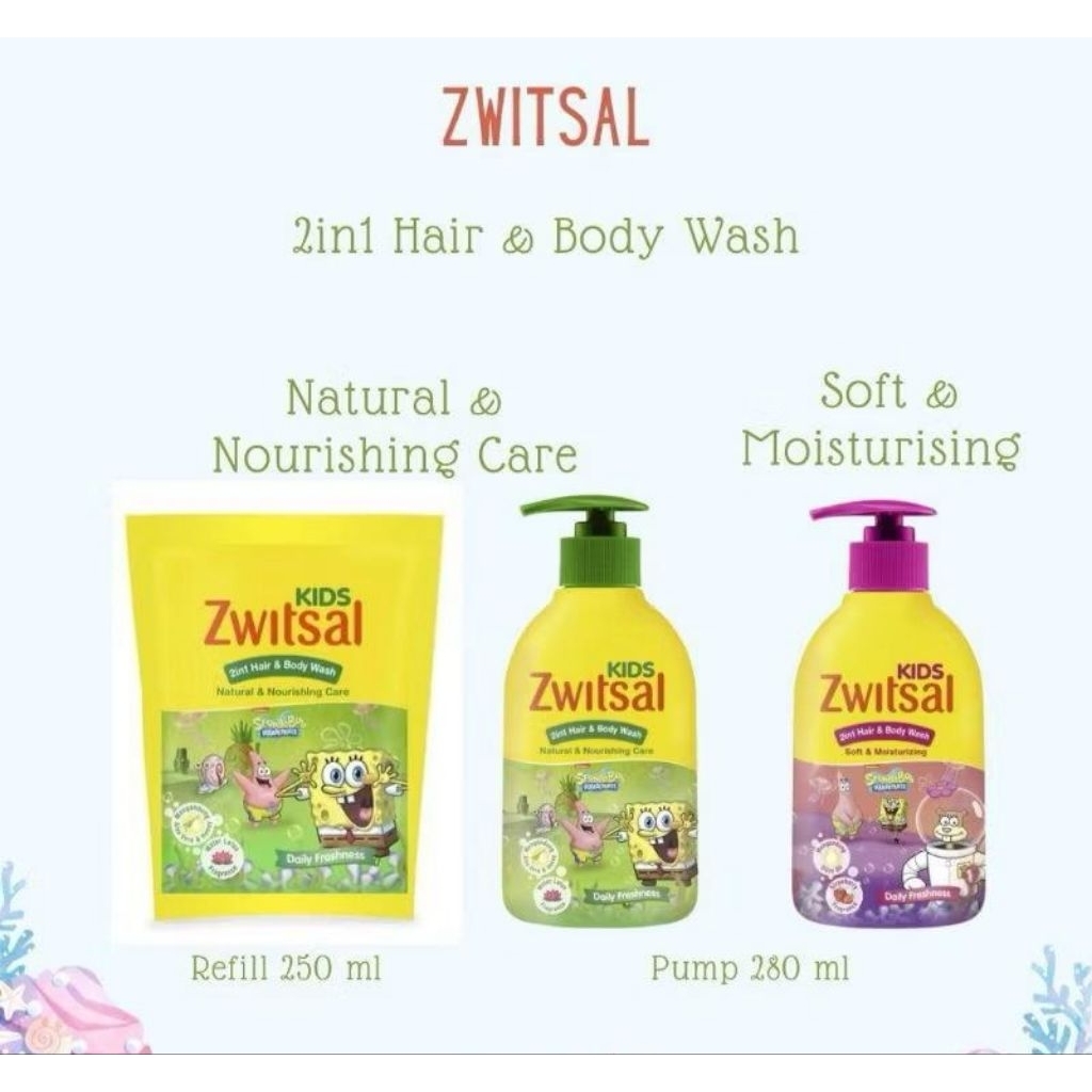 Zwitsal Kids 2in1 Hair and Body/sabun anak