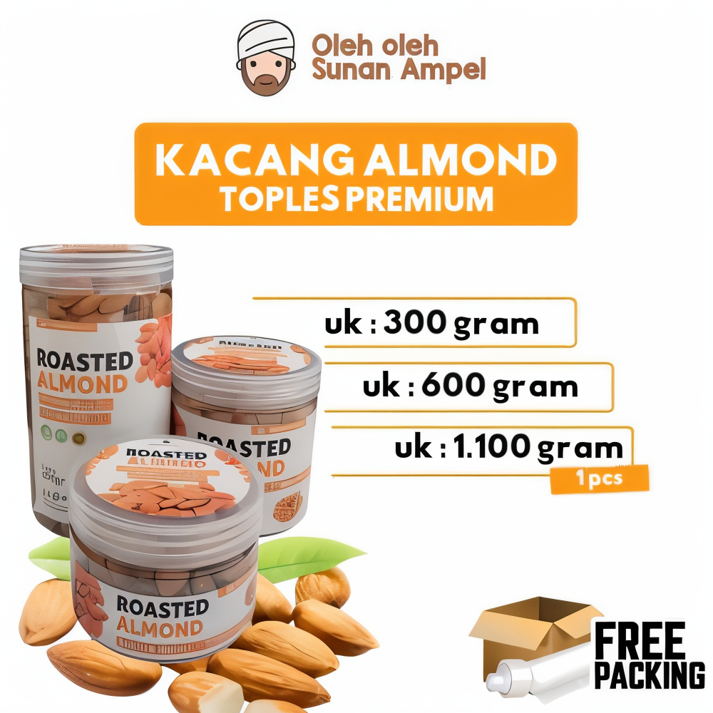 

TOPLES PREMIUM KACANG ALMOND UKURAN 600 GRAM TOPLES FOODGRADE